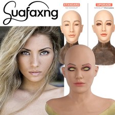 Silicone Realistic Female Face