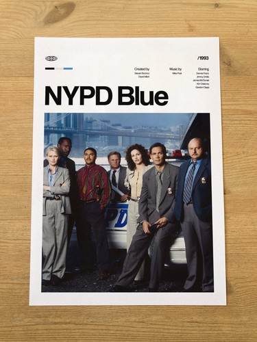 Nypd blue poster - blue, art