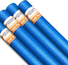4x Blue Swimming Pool Noodle Float Aid Woggle Logs Noodles Water Flexible