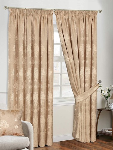 Fully lined jacquard curtains - lined,