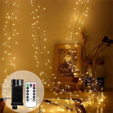36M Cluster LED String Fairy Lights Wire Outdoor Christmas Party Light Garland