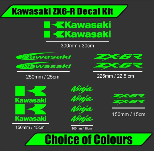 Kawasaki zx6 fairing - zx6-r, sticker