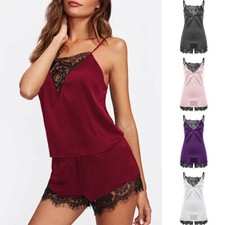 Ladies Women Sleepwear Satin