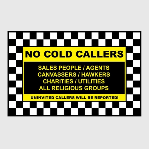 Cold callers sales - no,