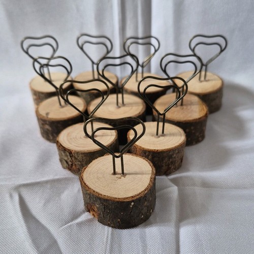 Wooden based metal heart - 10,