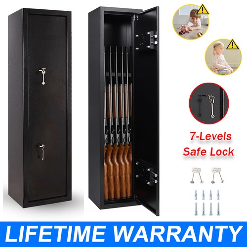 Gun cabinet safe rifle - 6,