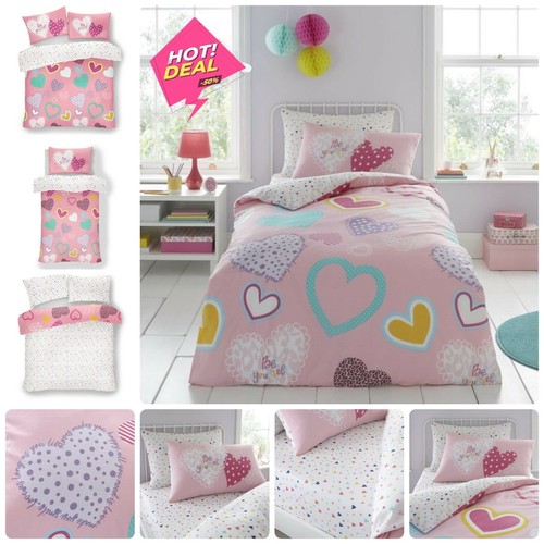 Kids hearts duvet cover set - duvet,