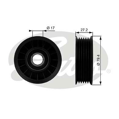 New deflection guide pulley - new,
