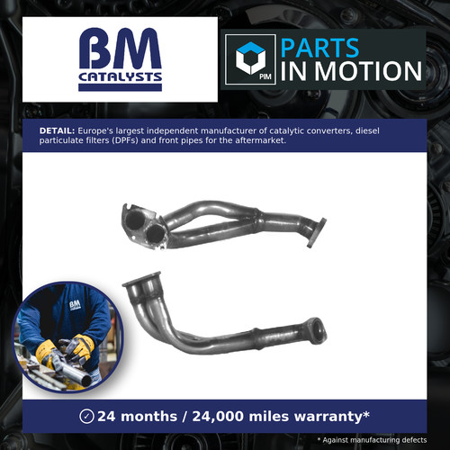 Exhaust front down - down, pipe