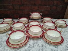 36 x AYNSLEY DUNROBIN 8192  Cream Soup Bowls for 12 setting