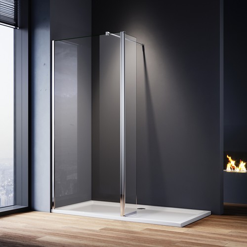 Wet room shower screen with - wet,