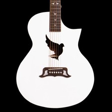 Lindo White Dove V3 Electro Acoustic Guitar Gloss Finish | Roasted Maple Binding