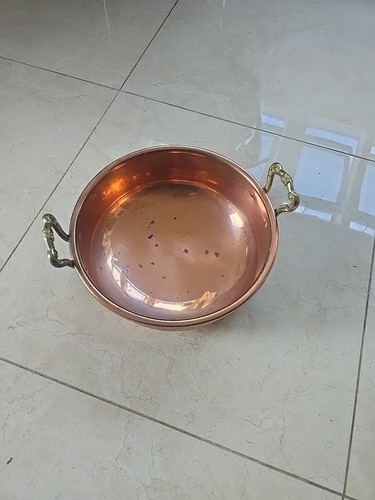 Brass copper bowl pan - brass,