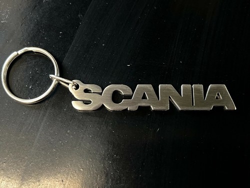 Scania stainless steel keyring - scania,