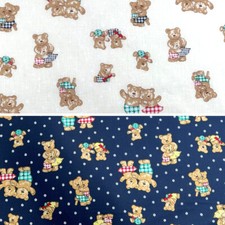 Polycotton Fabric Teddy Bear