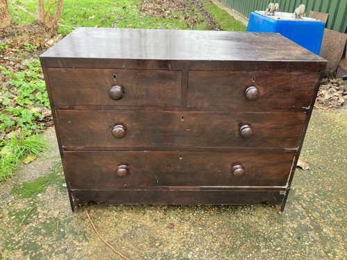 Wooden chest drawers vintage - wooden, 4
