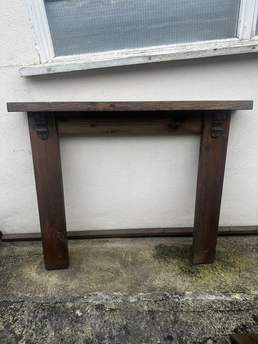 Wooden fire surround - fire, surround.