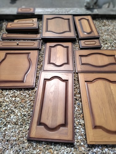 Solid wood oak kitchen door - solid,