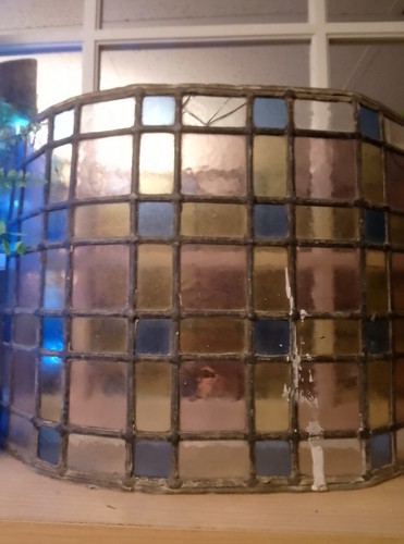 Multi coloured stained glass - coloured,