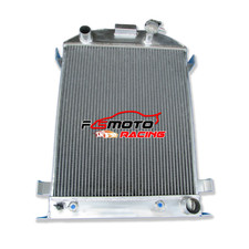 3 Row Aluminum Radiator For 1932 Ford HI-BOY Grill Shells Chevy V8 Engine AT