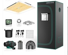 2025 Mars Hydro 1.2x1.2m Grow Tent Kit Complete w/300W LED Light&Carbon Filter