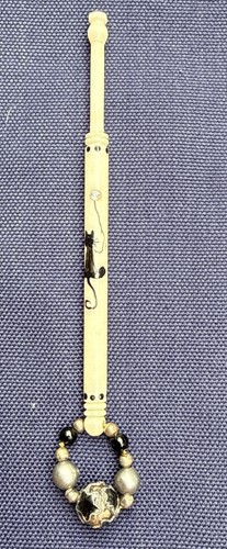 Vintage lace bobbin black cat - bobbin,