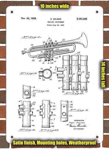 Metal sign 1939 selmer - sign,