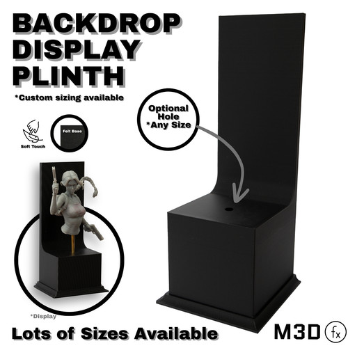 Backdrop display plinth - backdrop,
