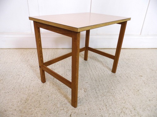 Vintage formica and teak sofa - and,