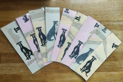 Handmade lino print greyhound - handmade,