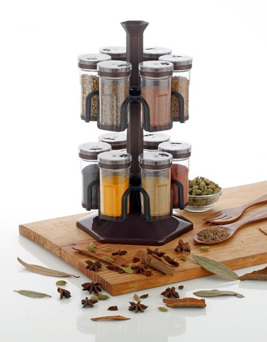 Spice herb jar rack - herb, holder