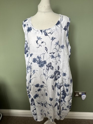 Luca vanucci floral linen - vanucci,