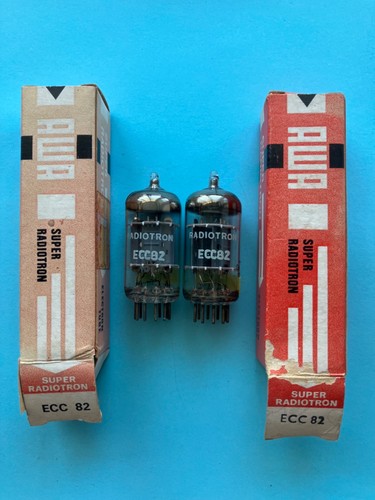 Two awa ecc82 valves - awa, valves,