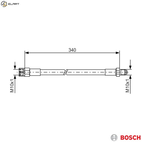 Brake hose 987 - brake, 129