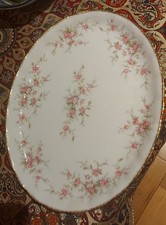 Paragon - Victoriana Rose-Bone China -Oval Serving Plates x 2. 13" by 10"