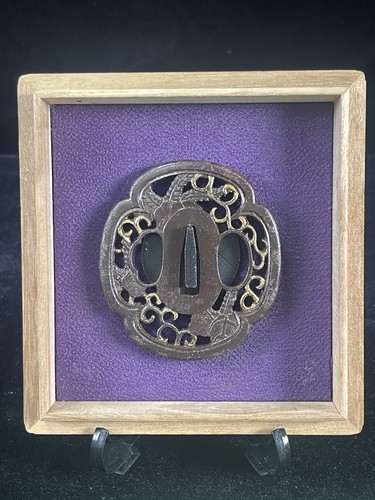 Antique iron 鍔 tsuba - iron, for