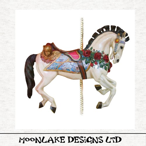 Baby carousel horse - -,