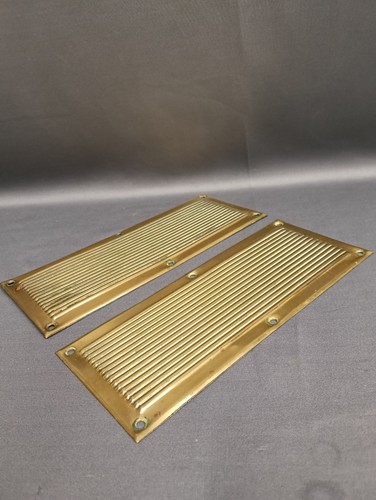 Stunning brass reeded - reeded, door