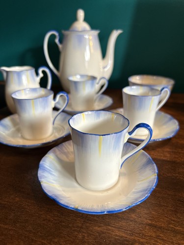Vintage art deco blue - vintage, &