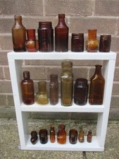 JOB LOT VINTAGE BROWN GLASS