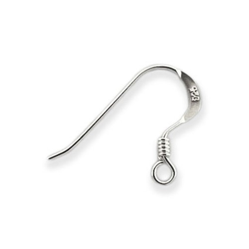 925 sterling silver fish hook - silver,