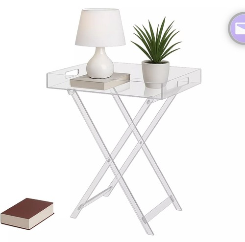 Acrylic folding tray table - ,
