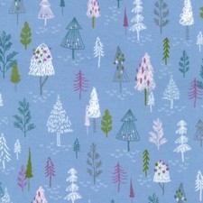 Robert Kaufman  SRKF-21753-61 Periwinkle Winter Days  Flannel Fabric BTY