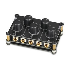 Mini Ultra-compact Low Noise 4 Channels 3.5mm Stereo Audio Line Mixer Passive 