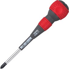 VESSEL Ball Grip Screwdriver Phillips Thin Shaft Type +2×75 220 Magnetic