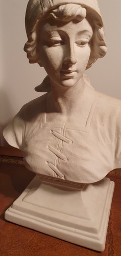Plaster bust high - plaster, "