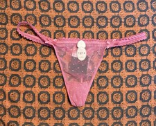 La Senza Pink Lace Thong Size