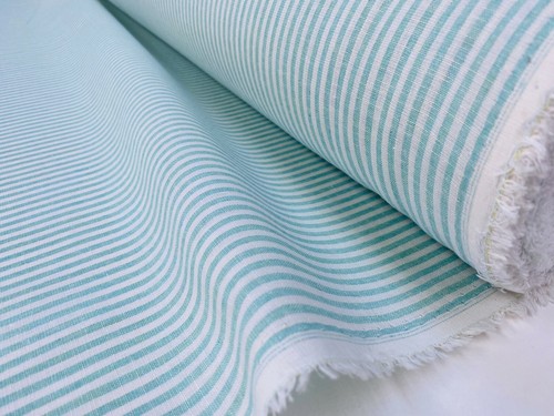 Candy stripe linen fabric - candy,