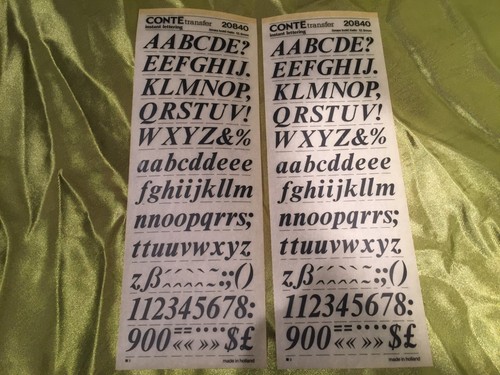 Conte instant lettering times - conte,