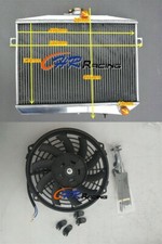 Aluminum Radiator+Fan For 59-1973 Volvo Amazon Combi P1800 S/E/ES B18 B20 GT MT